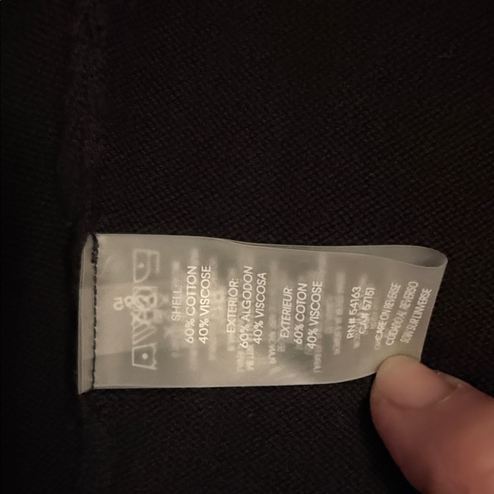 Calvin Klein Black Cardigan Sweater Toggle Closures Very Beautiful and Classic - Picture 5 of 6